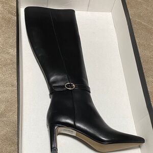Saks Fifth Avenue Black Heeled Boots